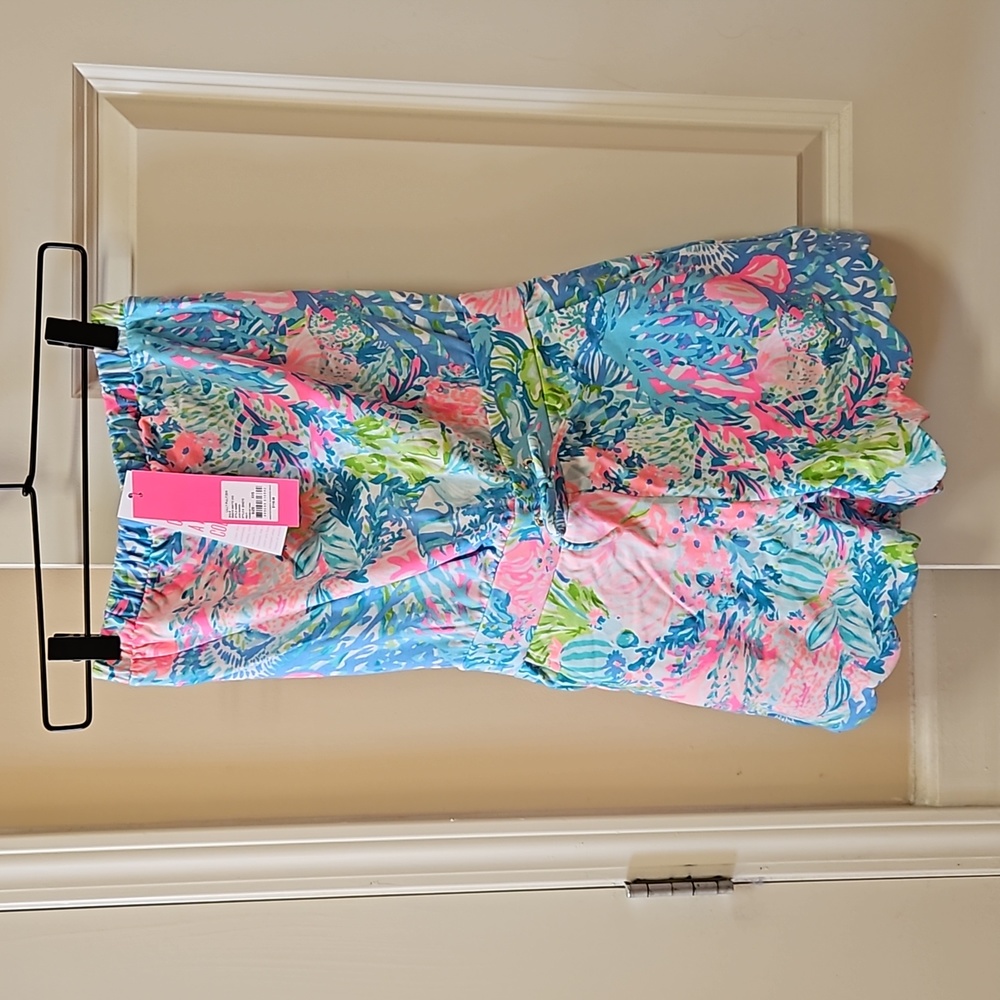 Strapless Lilly Pulitzer Fished My Wish romper, size XXS, $100, never worn - Picture 1 of 3